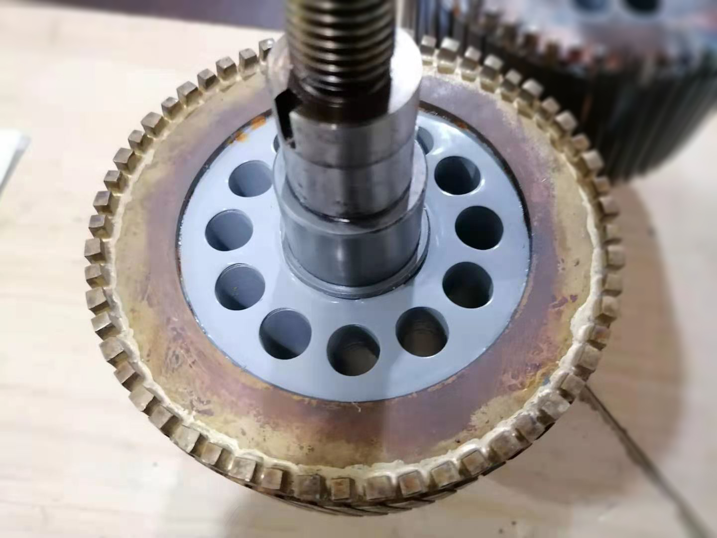 沃克氫氧焰電機轉(zhuǎn)子焊接效果